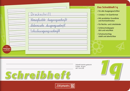 Brunnen schreibheft quer - a5,
