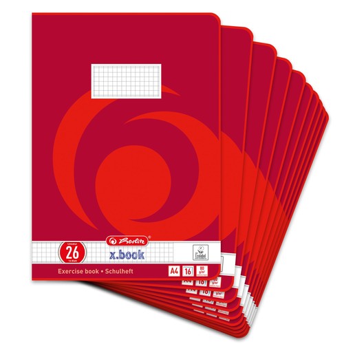Herlitz schulheft kariert - schulheft, a4
