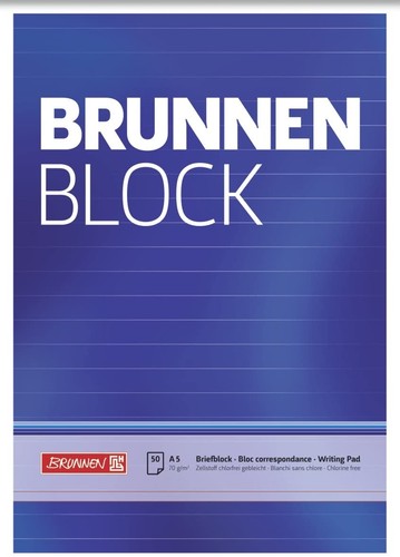 Brunnen briefblock - brunnen,