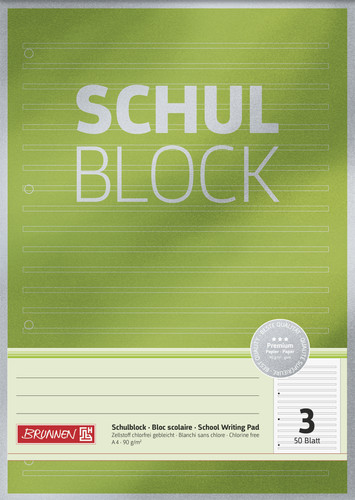 Brunnen schulblock lineatur - schulblock,