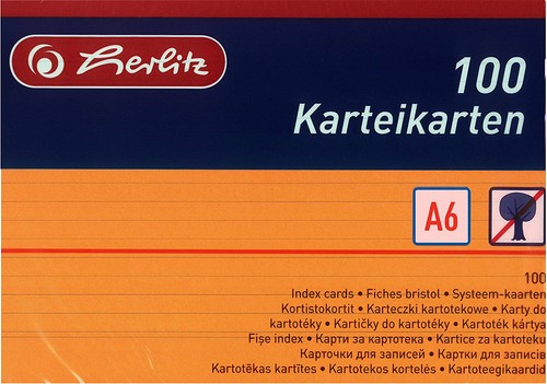 Herlitz karteikarten - herlitz,