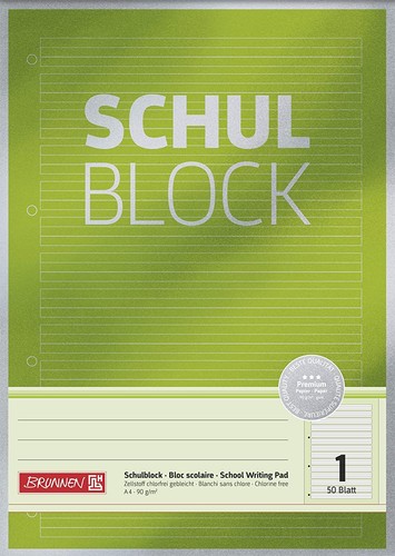 Brunnen schulblock lineatur - schulblock,
