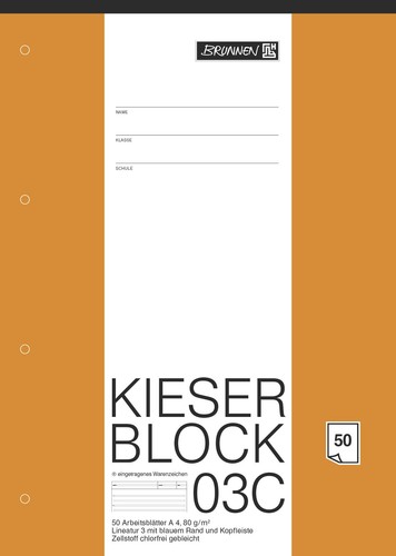 Kieserblock block lineatur - kieserblock,